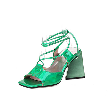 Fish Mouth Triangle Heel